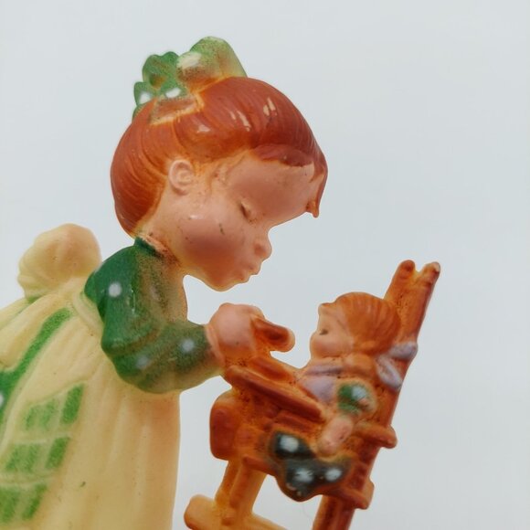 A Loving Spoonful Christmas Ornament Plastic Molded Sarah Kay Green READ - Picture 4 of 5
